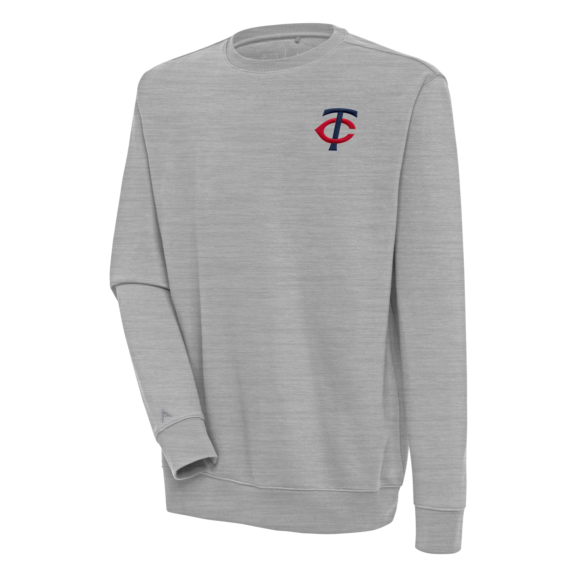 Men's Antigua Heather Gray Minnesota Twins Victory Pullover Sweatshirt